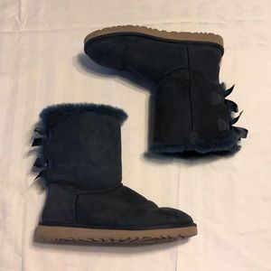 Blue Ugg Boots with Bows